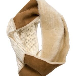 UGG shearling and knit infinity scarf